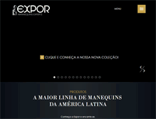 Tablet Screenshot of expormanequins.com.br
